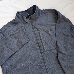 THE NORTH FACE Jacket Men 2XL Heather Grey Skyline Fleece Zip Soft shell Pepsico